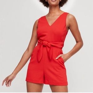 Aritzia Dress Romper Red Fall